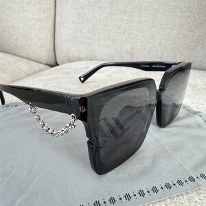 brand new Haze collection Black Oversized Square Women's Sunglasses